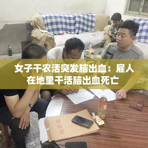 女子干農活突發腦出血：雇人在地里干活腦出血死亡 