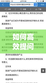 如何高效提問及應對提問：如何有效的提問與回應 