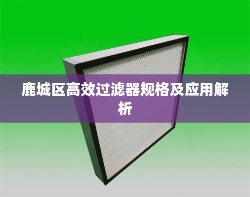 鹿城區高效過濾器規格及應用解析