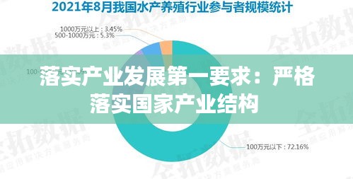 落實產業發展第一要求：嚴格落實國家產業結構 