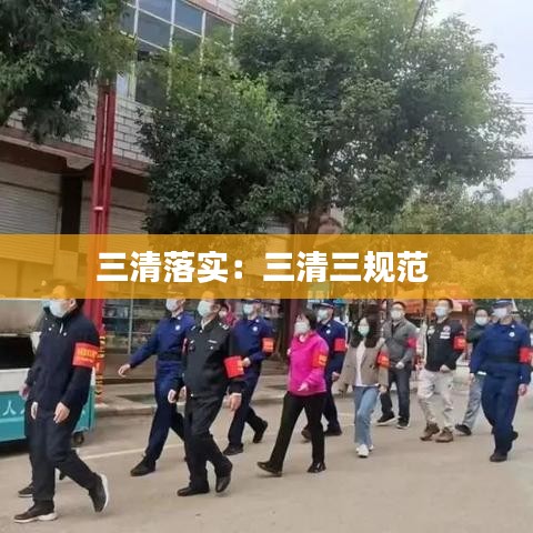 三清落實：三清三規范 