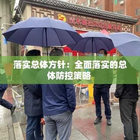 落實總體方針：全面落實的總體防控策略 