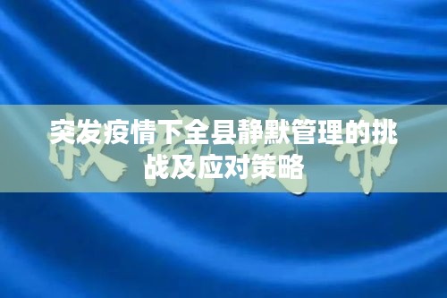 突發疫情下全縣靜默管理的挑戰及應對策略