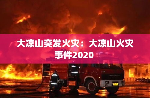 大涼山突發(fā)火災(zāi)：大涼山火災(zāi)事件2020 