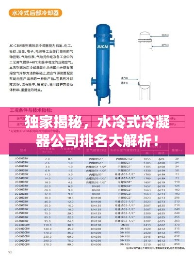 獨家揭秘，水冷式冷凝器公司排名大解析！