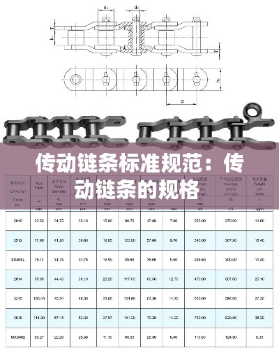 傳動鏈條標準規(guī)范：傳動鏈條的規(guī)格 