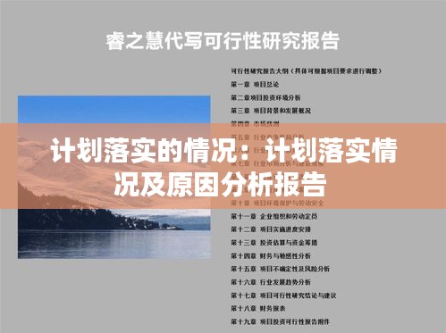 計劃落實的情況：計劃落實情況及原因分析報告 