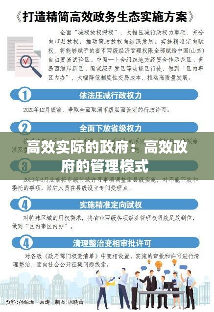 高效實際的政府：高效政府的管理模式 