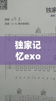 獨家記憶exo：獨家記憶吉他譜c調 