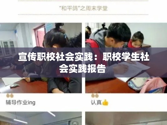 宣傳職校社會實踐：職校學生社會實踐報告 