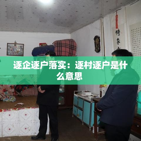 逐企逐戶落實：逐村逐戶是什么意思 