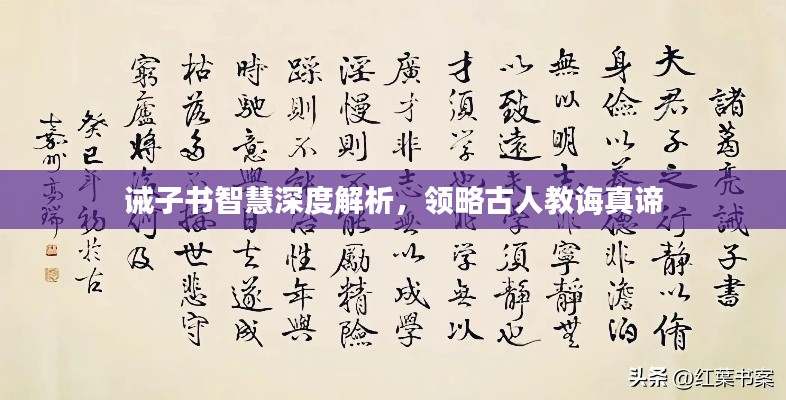 誡子書智慧深度解析，領略古人教誨真諦