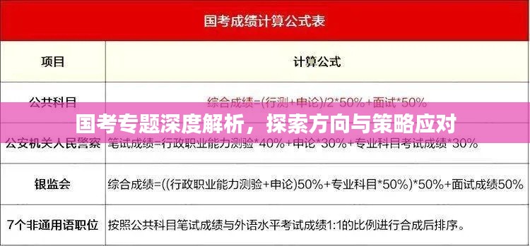 國考專題深度解析，探索方向與策略應對