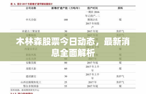 木林森股票今日動態，最新消息全面解析