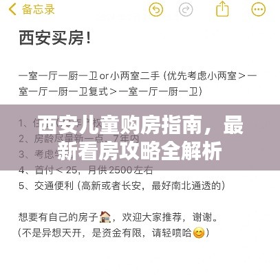 西安兒童購房指南，最新看房攻略全解析