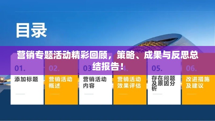 營銷專題活動精彩回顧，策略、成果與反思總結報告！