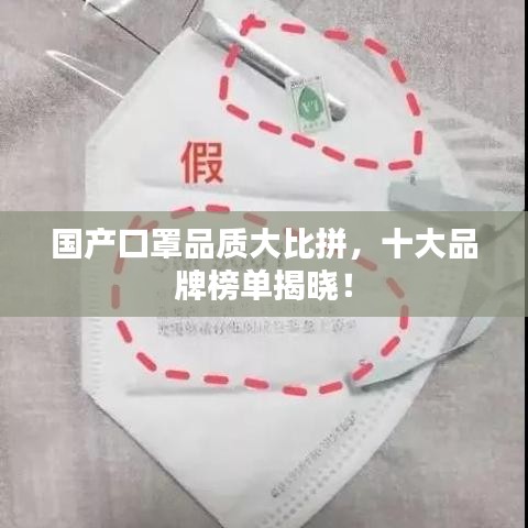 國產口罩品質大比拼，十大品牌榜單揭曉！