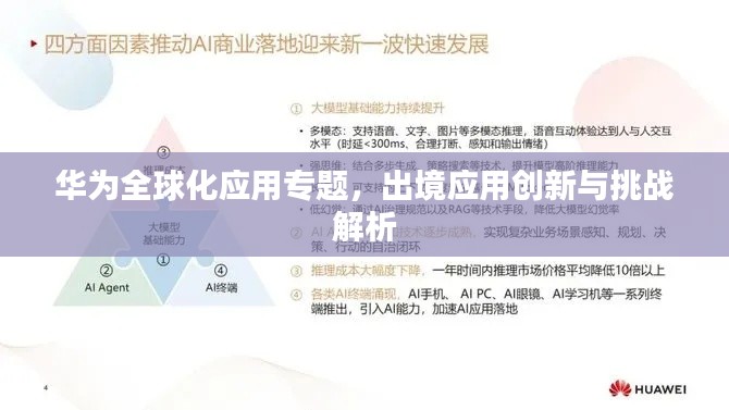 華為全球化應用專題，出境應用創新與挑戰解析