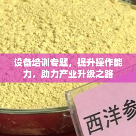 設(shè)備培訓專題，提升操作能力，助力產(chǎn)業(yè)升級之路